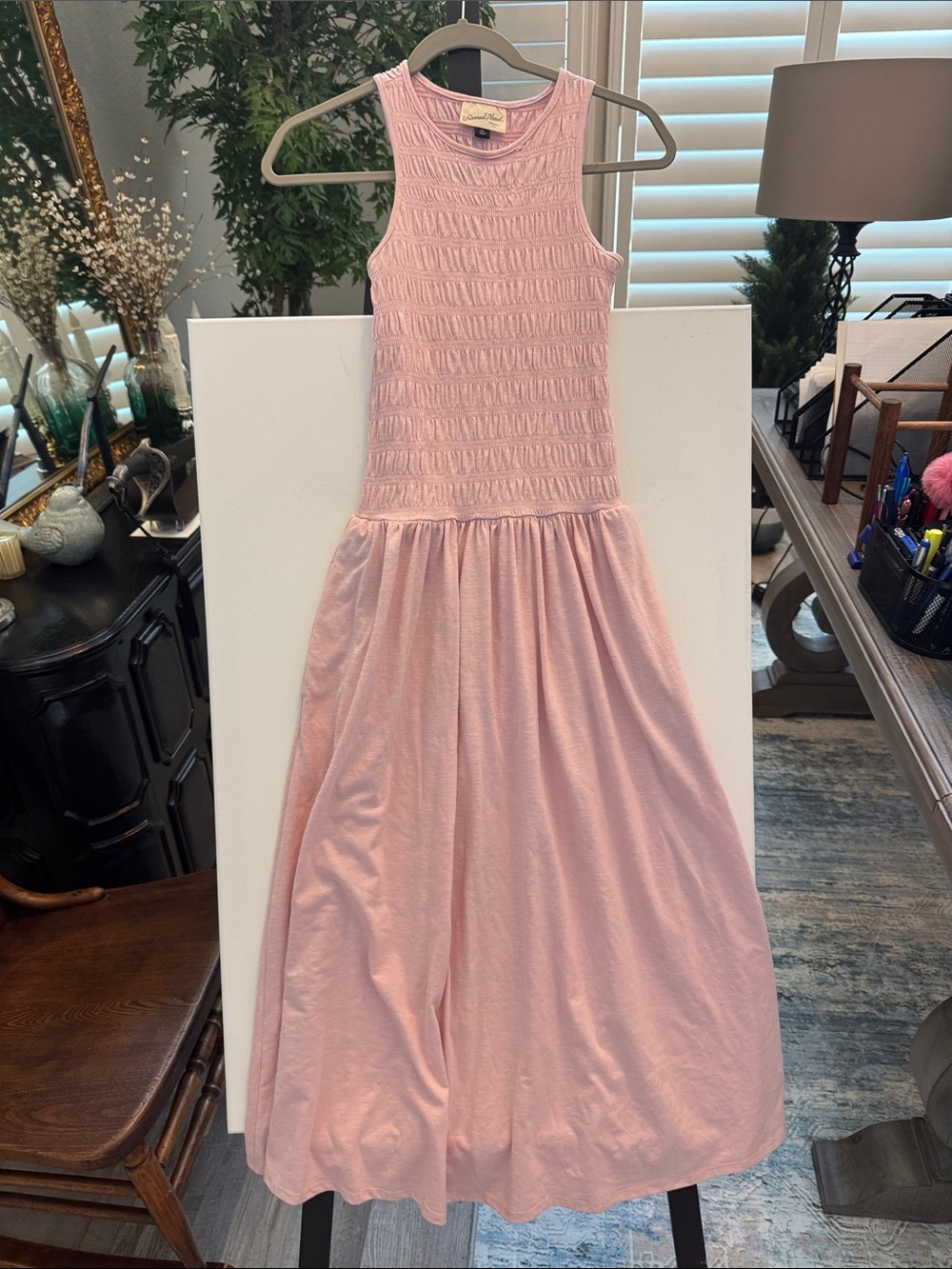 Universal Thread Pale Pink Smocked Maxi Dress XS